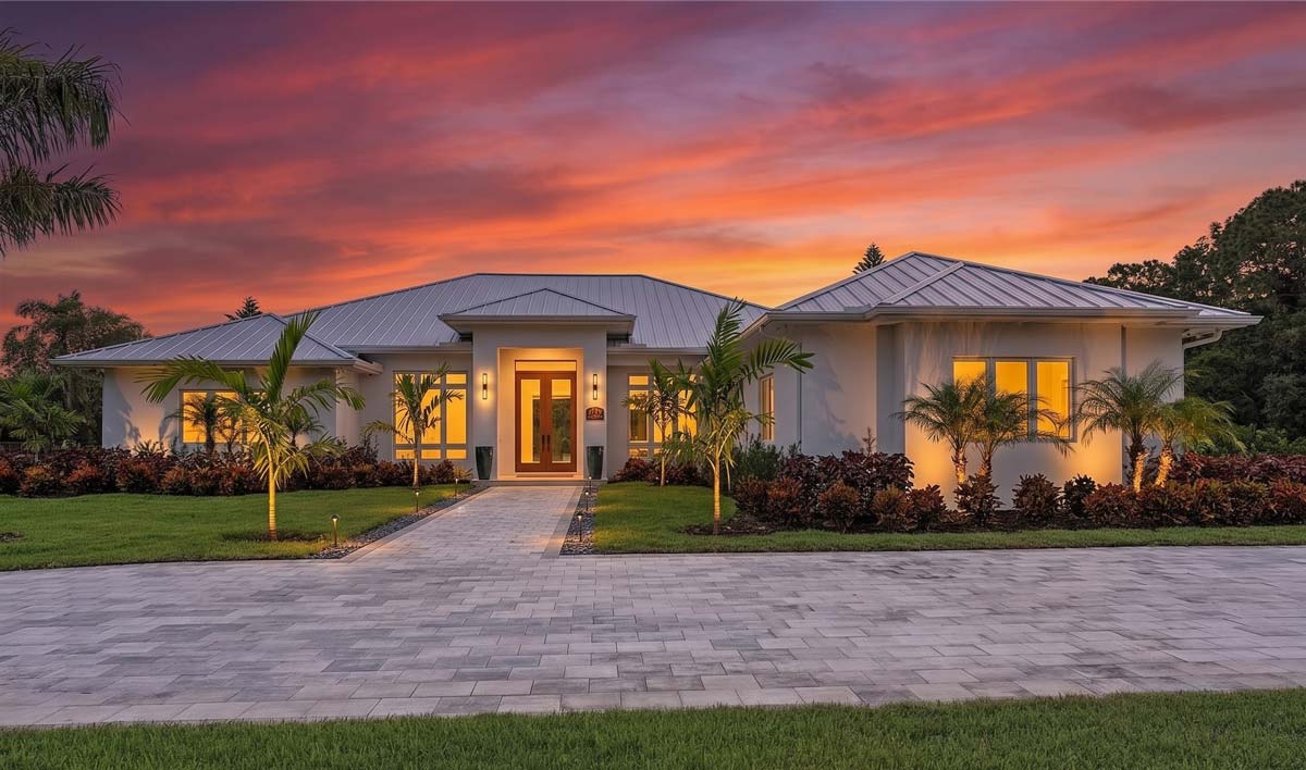 787 Cassena Road whole-home remodel and addition in Pine Ridge Estates, Naples, Florida, rebuilt by Fort Construction